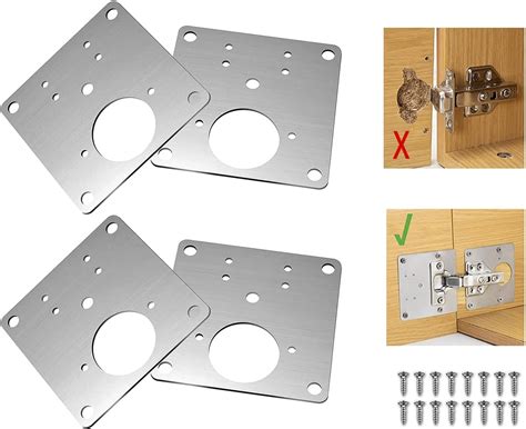 stainless steel cabinet repair plates